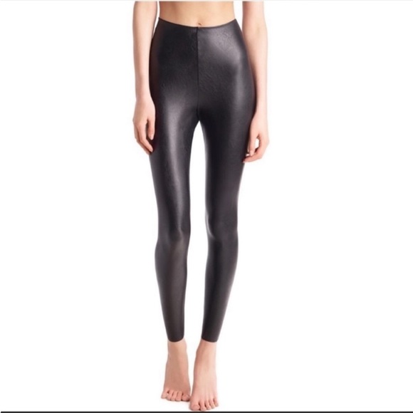 Commando Pants - Commando Perfect Fit Control Faux Leather Pull On
Leggings Black Large